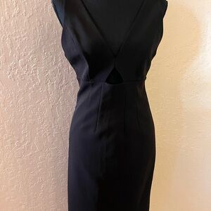 Alice + Olivia Elegant Black‎ Midi Dress